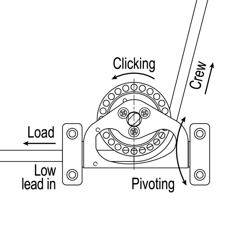 Series 75 Ratchet Pivoting Low Lead Block with Cleat, Single - Image 2