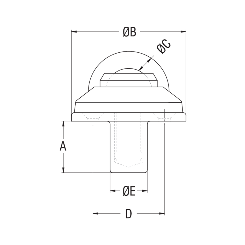Certified Removeable Padeye, 55mm Base Diameter - Image 2