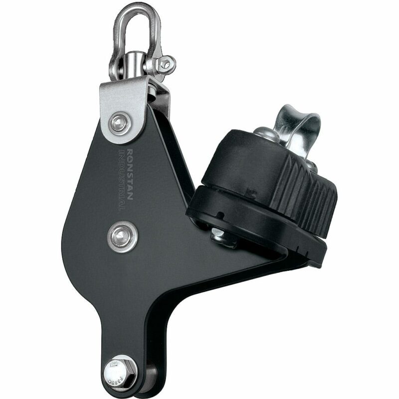 Series 60 Industrial Pulley Block, Single with Becket and Cleat