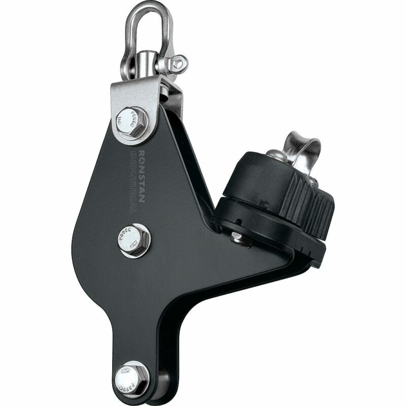 Series 75 Industrial Pulley Block, Single with Becket and Cleat