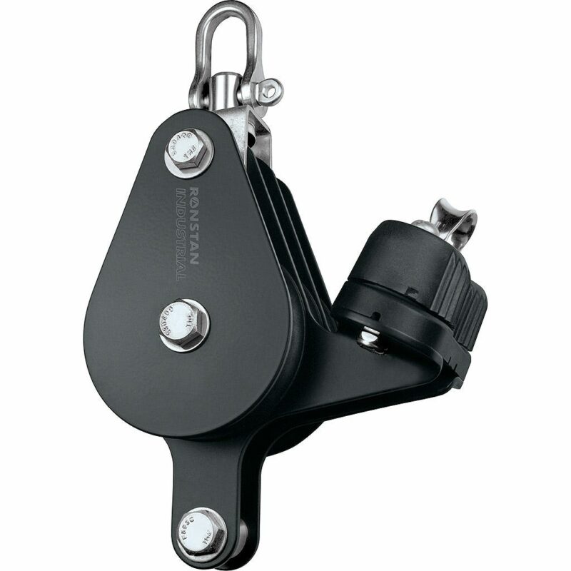 Series 75 Industrial Pulley Block, Triple with Becket and Cleat