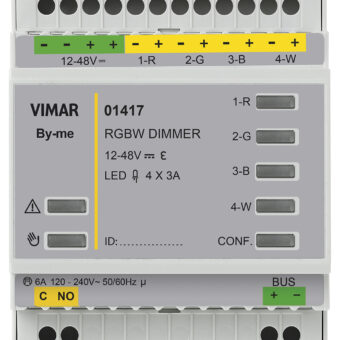 Home autom. actuator+RGBW 4OUT dimmer