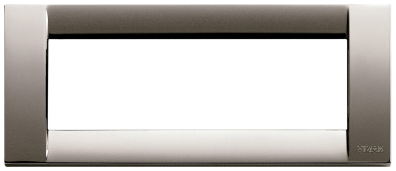Classica plate 6M metal black chrome