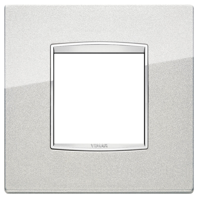 Classic plate 2MBS Bright metallic silve