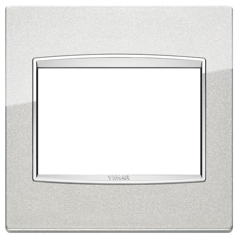 Classic plate 3MBS Bright metallic silve