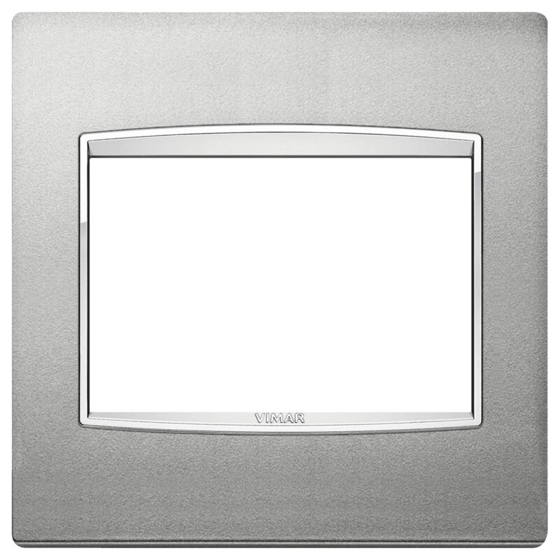 Classic plate 3MBS Bright matt silver