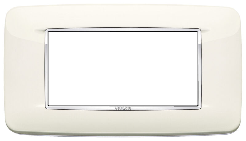 Round plate 4M Bright arctic white