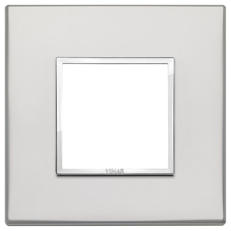 Plate 2M aluminium silver