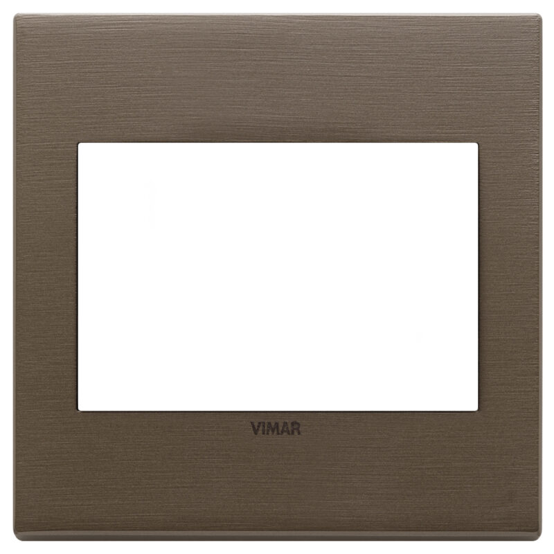 Plate 3M BS metal brushed dark bronze