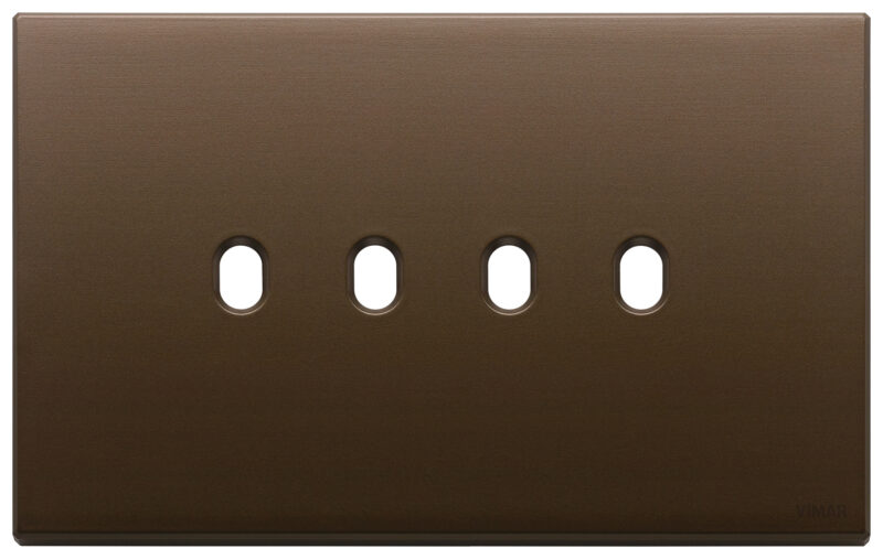 Plate 4Mx4 Vintage brushed dark bronze