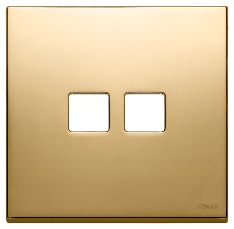 Plate 2Mx2 Flat gold