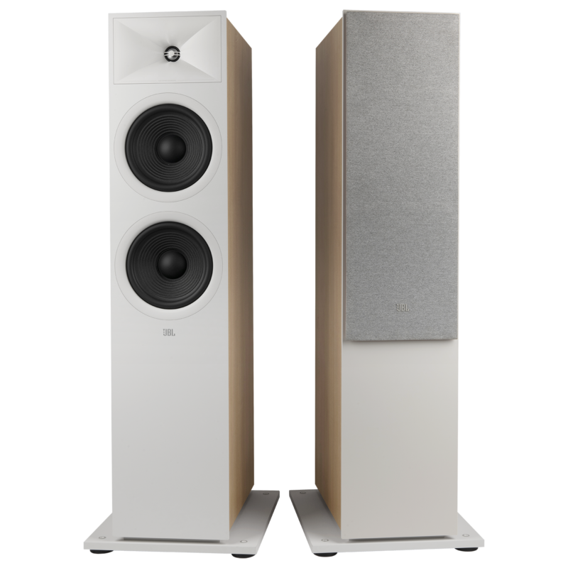 Stage 280F 2.5-Way Dual 8-inch (200mm) Floorstanding Loudspeaker, White, (Pair)