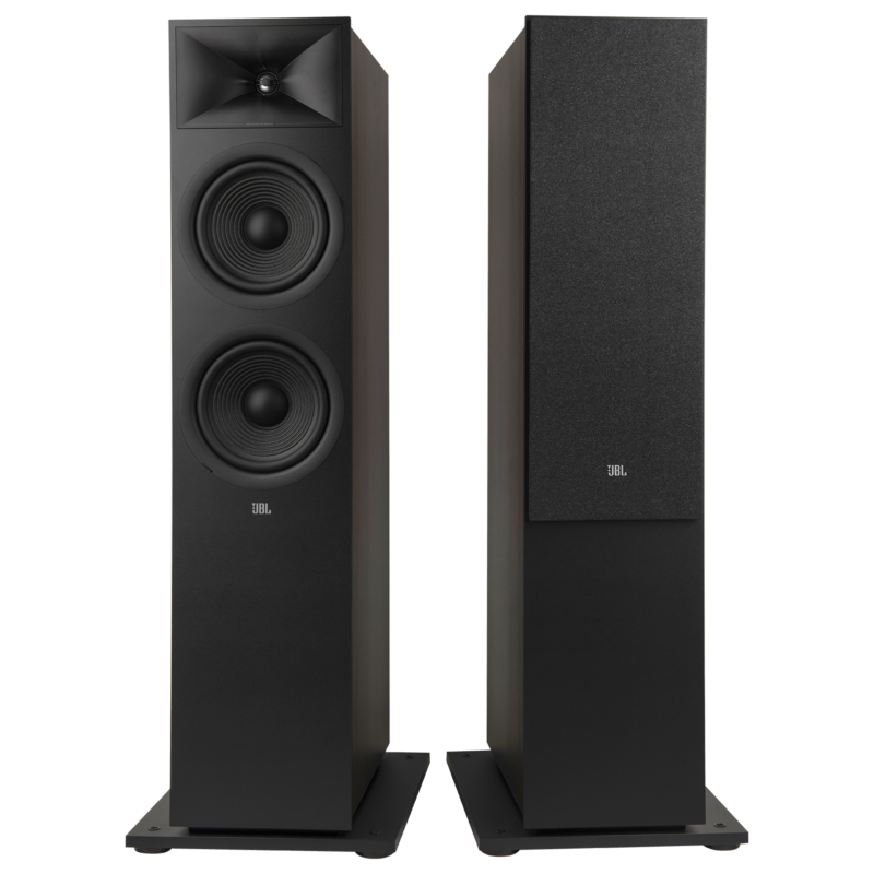 Stage 280F 2.5-Way Dual 8-inch (200mm) Floorstanding Loudspeaker, Black, (Pair)
