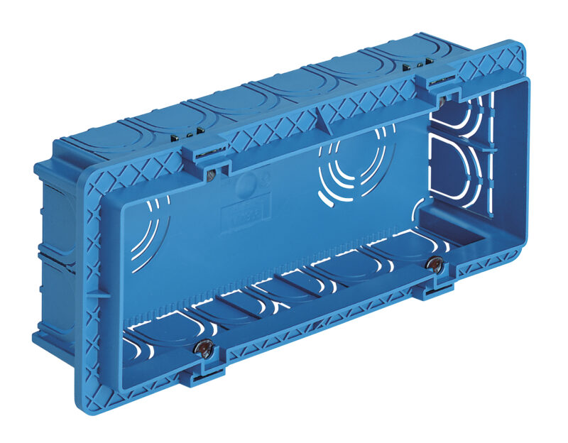 Flush mounting box 6-7M light blue
