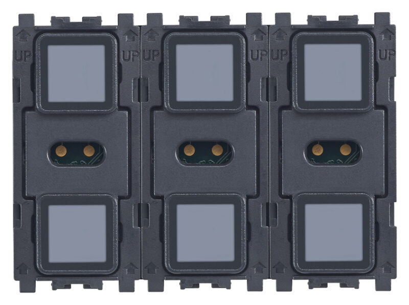 3 Tactil rocker pushbuttons