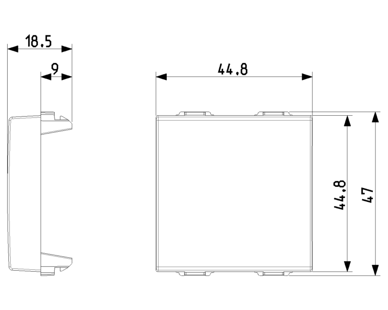 2M Blank module white - Image 2
