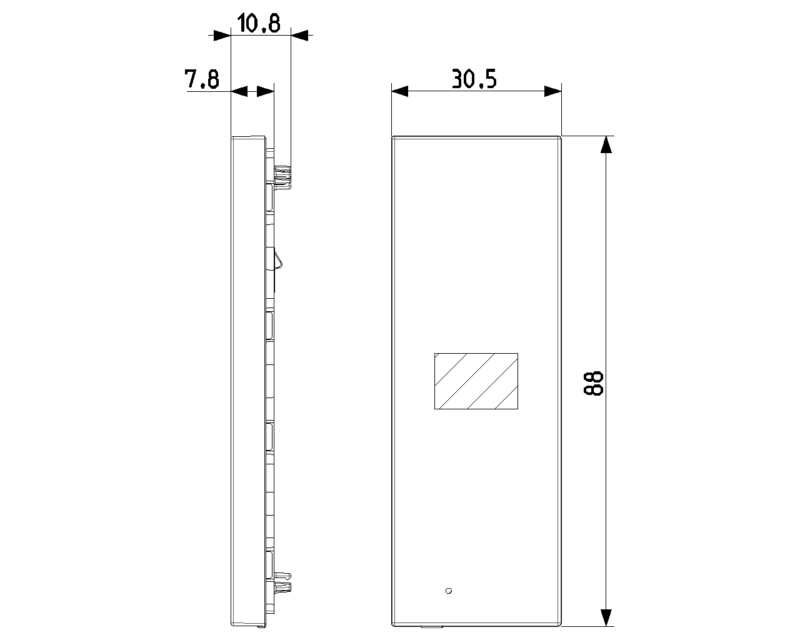 Device XT KNX Advanced 1M 1label black - Image 2