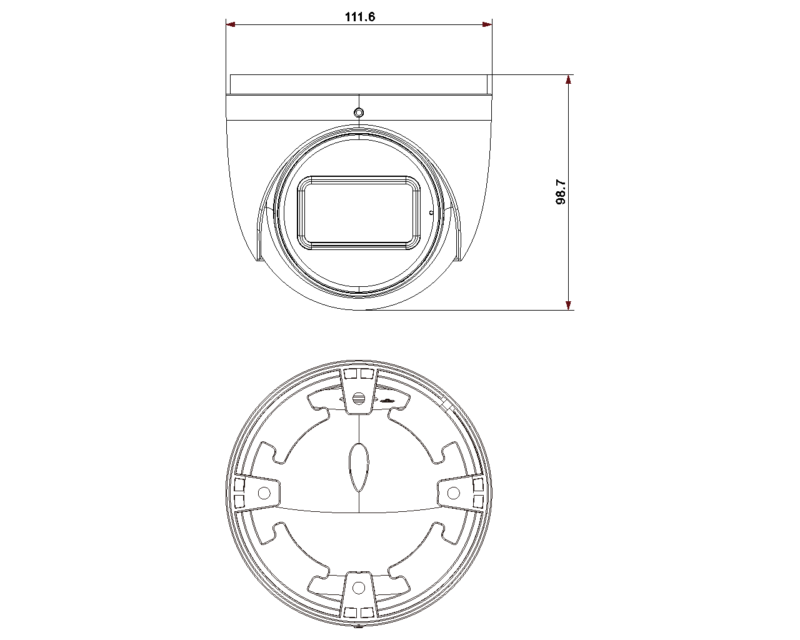 IP Dome Plus motorcam-6Mpx 2,8-12mm Col. - Image 2