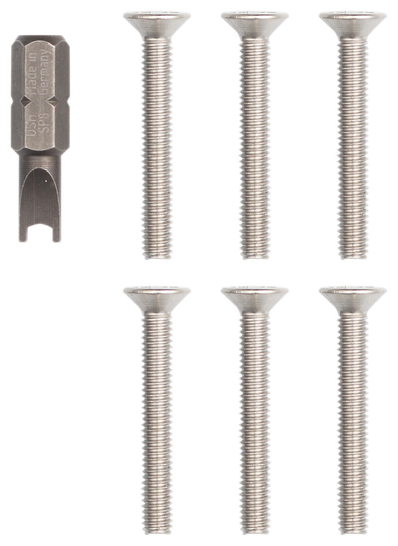 Kit of 6 screws + key Pixel Up inox