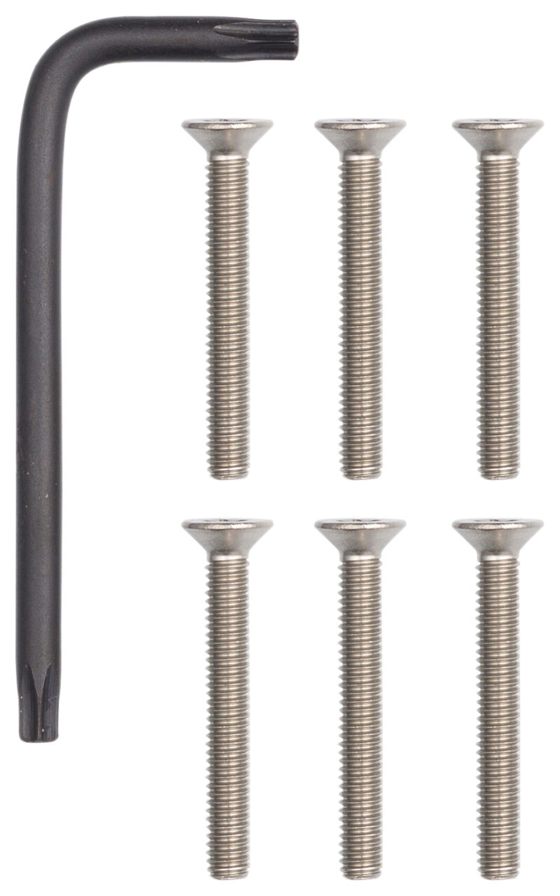 Kit 6 screws + key Steely