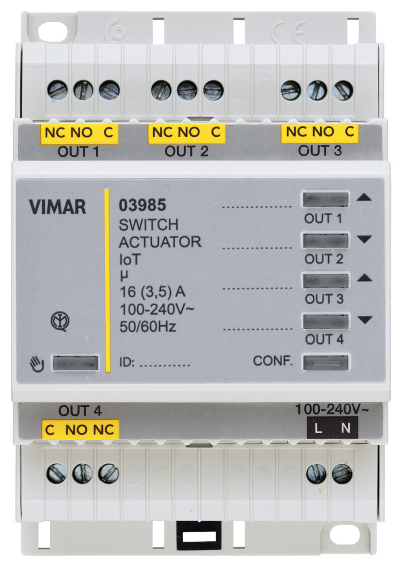 IoT connected multif.actuator 4out relay