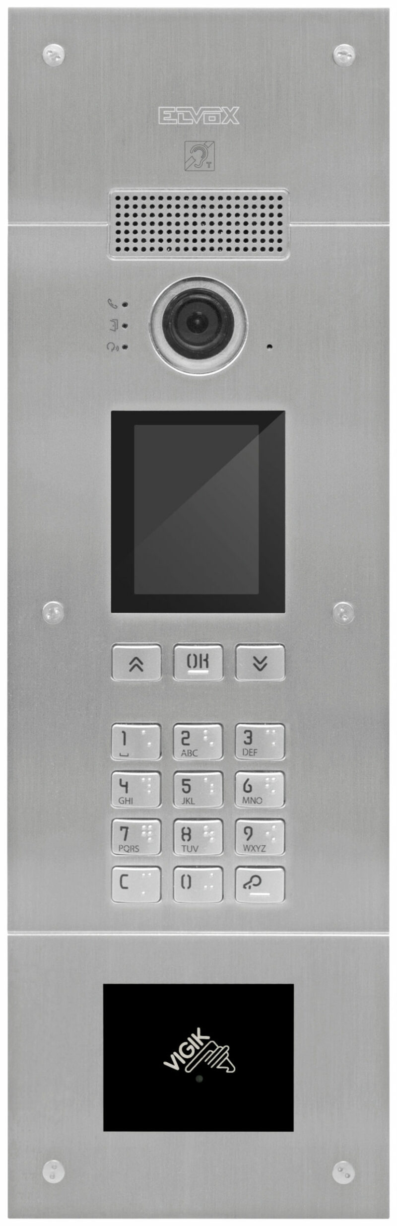 Entr.panel PixelUp2F+HFVigik read. steel