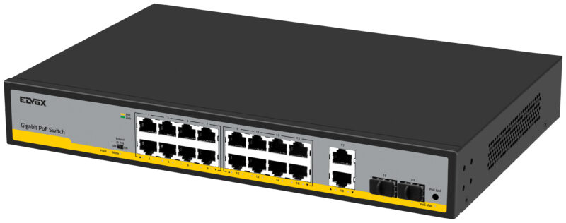 16-port Switch Gbit PoE at 2Uplink 2SFP