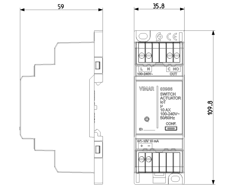 Actuator 0/1-10Vdc + IoT connected relay - Image 2
