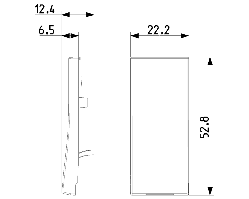 White lower 1M path light button - Image 2