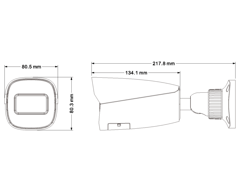 IP Bullet cam-8Mpx VF 2,8-12mm mot Color - Image 2