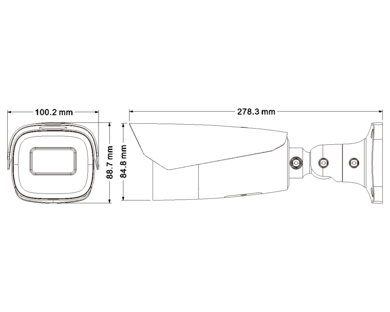 LPR IP Bullet motor.cam 2Mpx - 2,8-12mm - Image 2