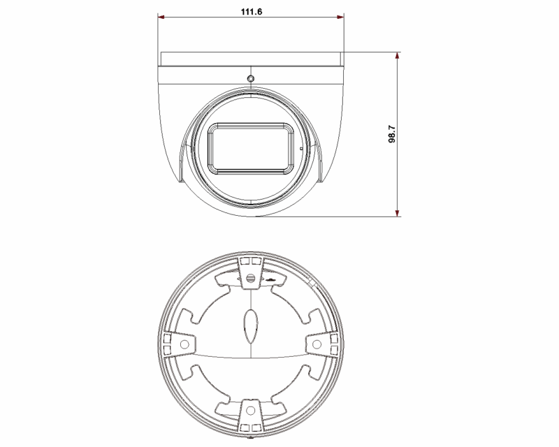 IP Dome Plus motorcam-4Mpx 2,8-12mm Col. - Image 2